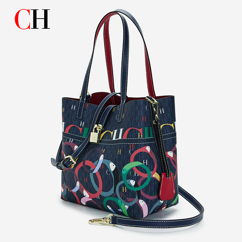 Tote Bag Beach - CH Kadın Büyük Kapasiteli Desenli Omuz