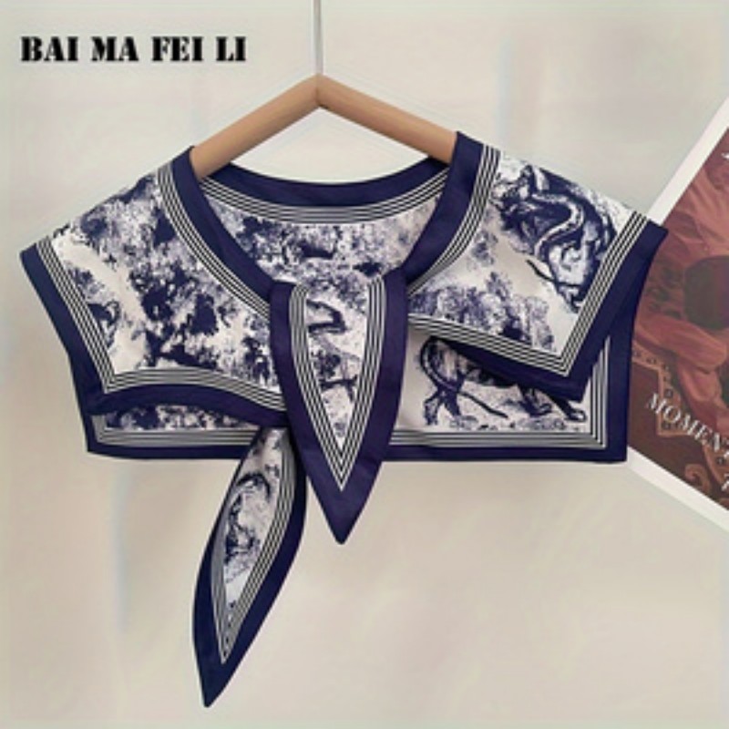 Blouse Off Shoulder - Kadın Çok Amaçlı İpek Eşarp İlkbahar