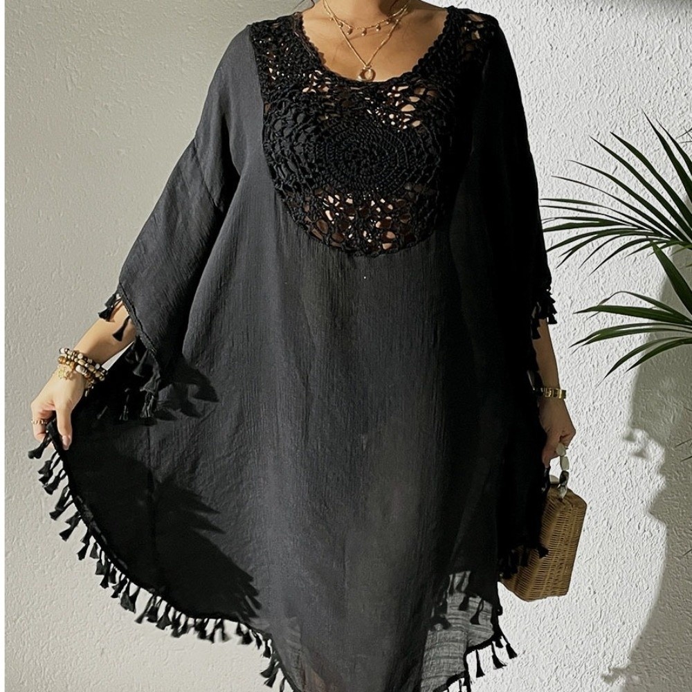 Kare Yaka Yazlık Güneş Koruyuc - Cover Up Kaftan incelemesi ve fiyatı