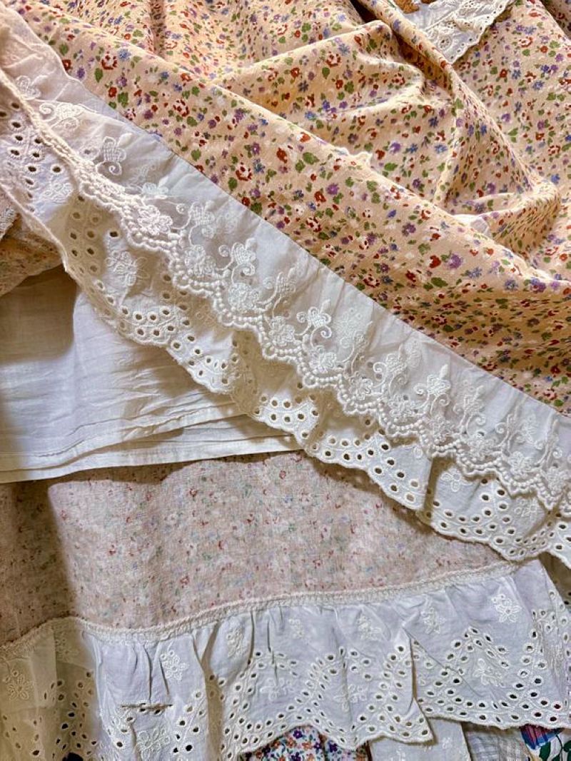Sonbahar Pamuklu Fırfırlı Dant - Midi Skirt Floral incelemesi ve fiyatı