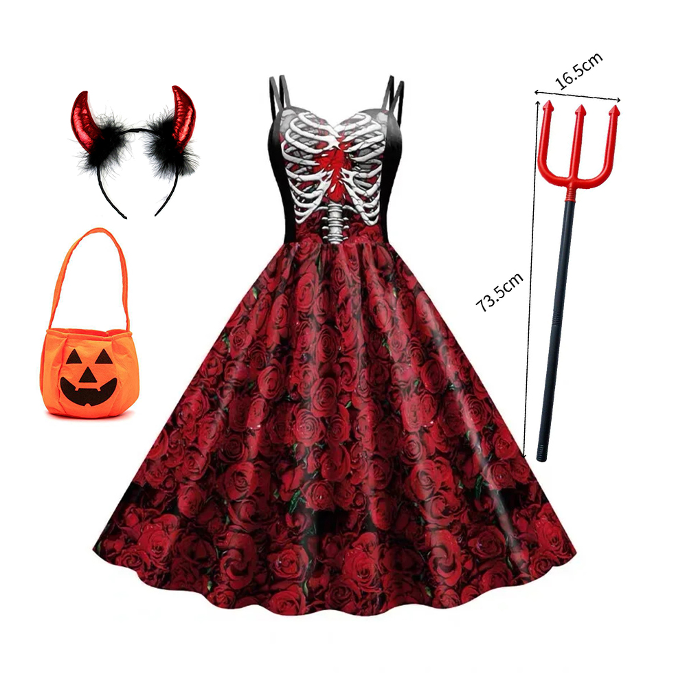Genç Kızlar Cosplay Kostüm Elb - Romper Floral Print incelemesi ve fiyatı