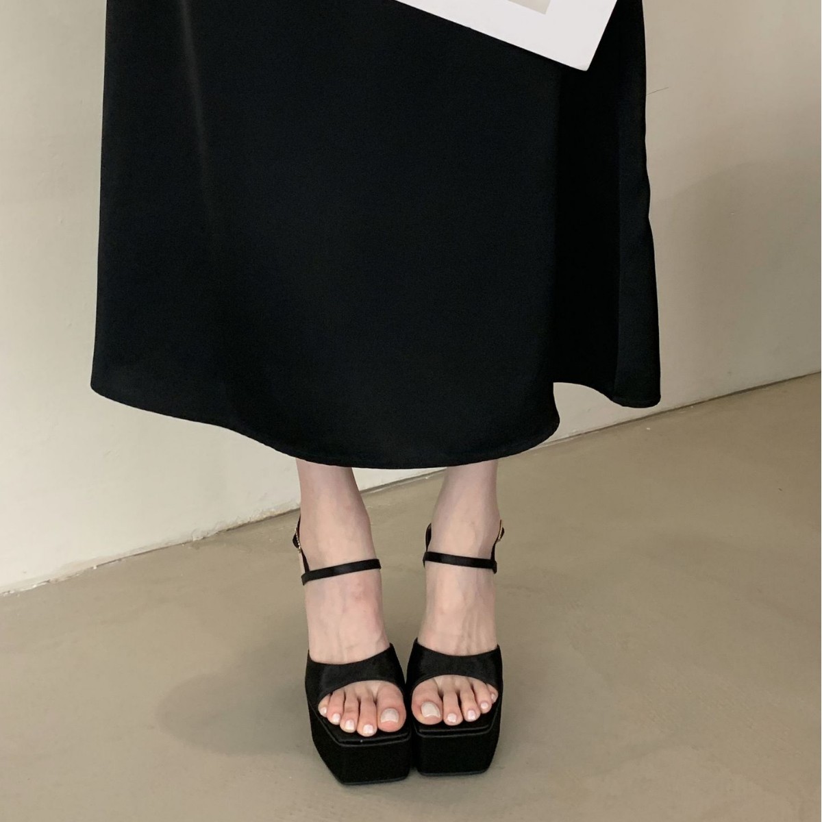2026 Kadın Siyah Askılı Platfo - Sandal Strappy Heeled incelemesi ve fiyatı