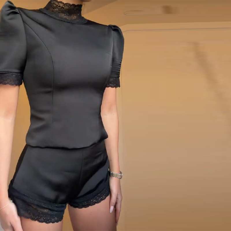 Yeni Saten Dantel Kenarlı Üst  - Blouse Off Shoulder incelemesi ve fiyatı